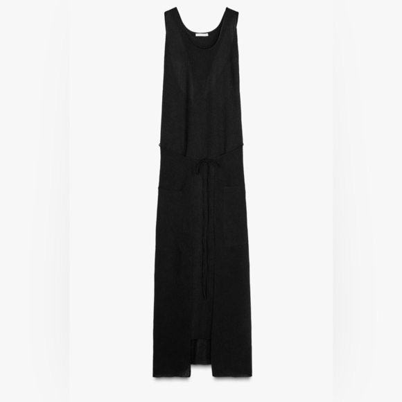 Nwt-Zara- Textured Flowy Dress- Small - Picture 4 of 8